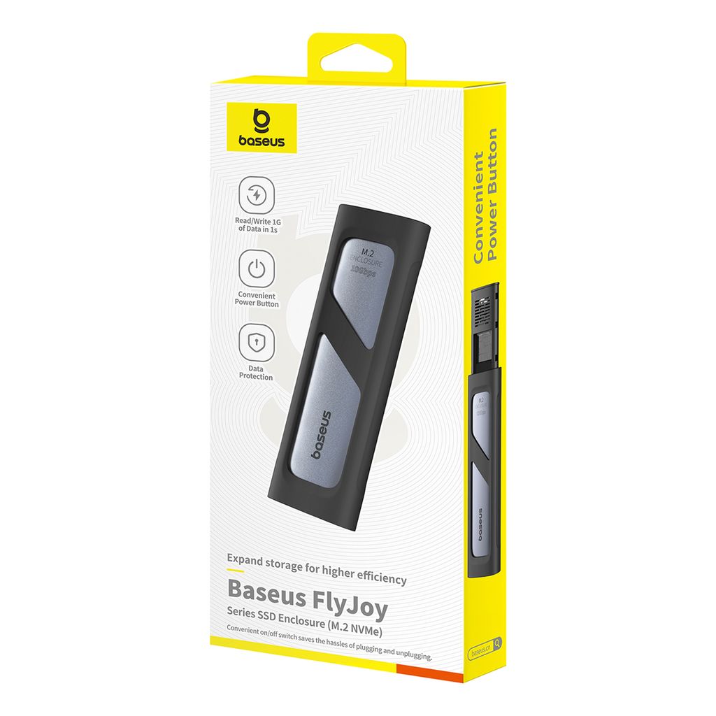 Baseus FlyJoy M.2 NVMe 10Gb/s SSD caddy - grå