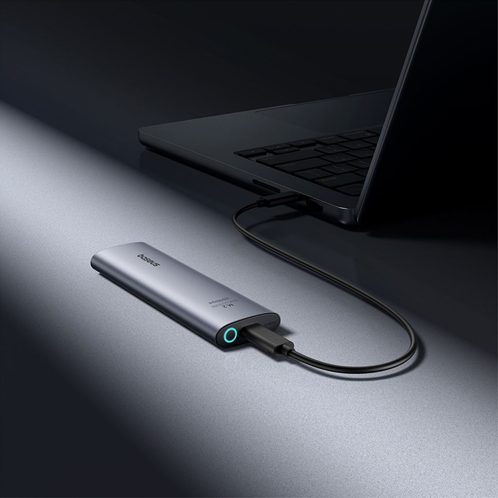 Baseus FlyJoy M.2 NVMe 10Gb/s SSD caddy - grå