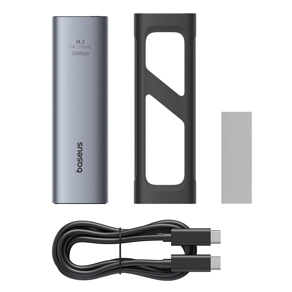 Baseus FlyJoy M.2 NVMe 10Gb/s SSD caddy - grå