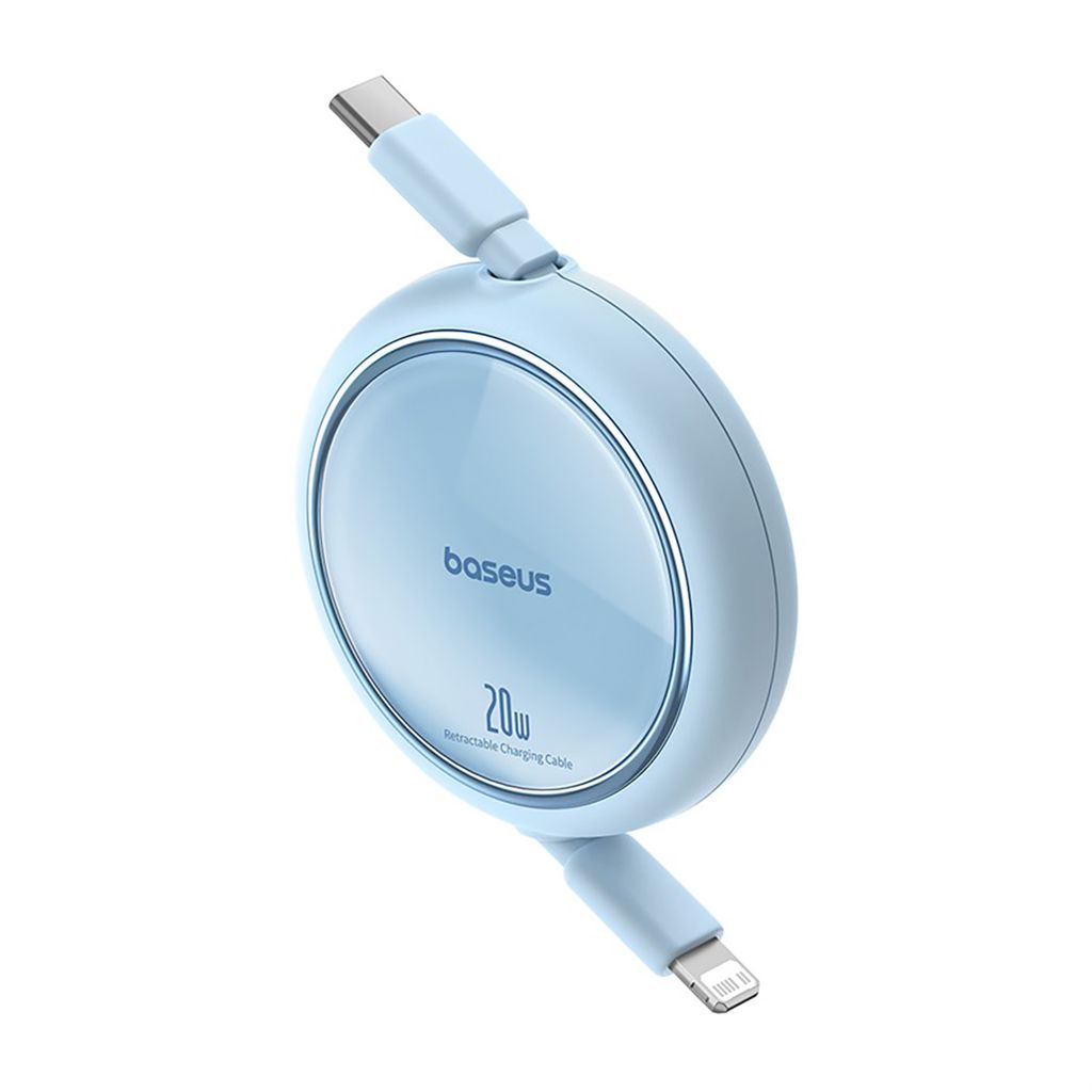 Baseus Free2Pull retractable cable 1m USB-C/Lightning 20W blå