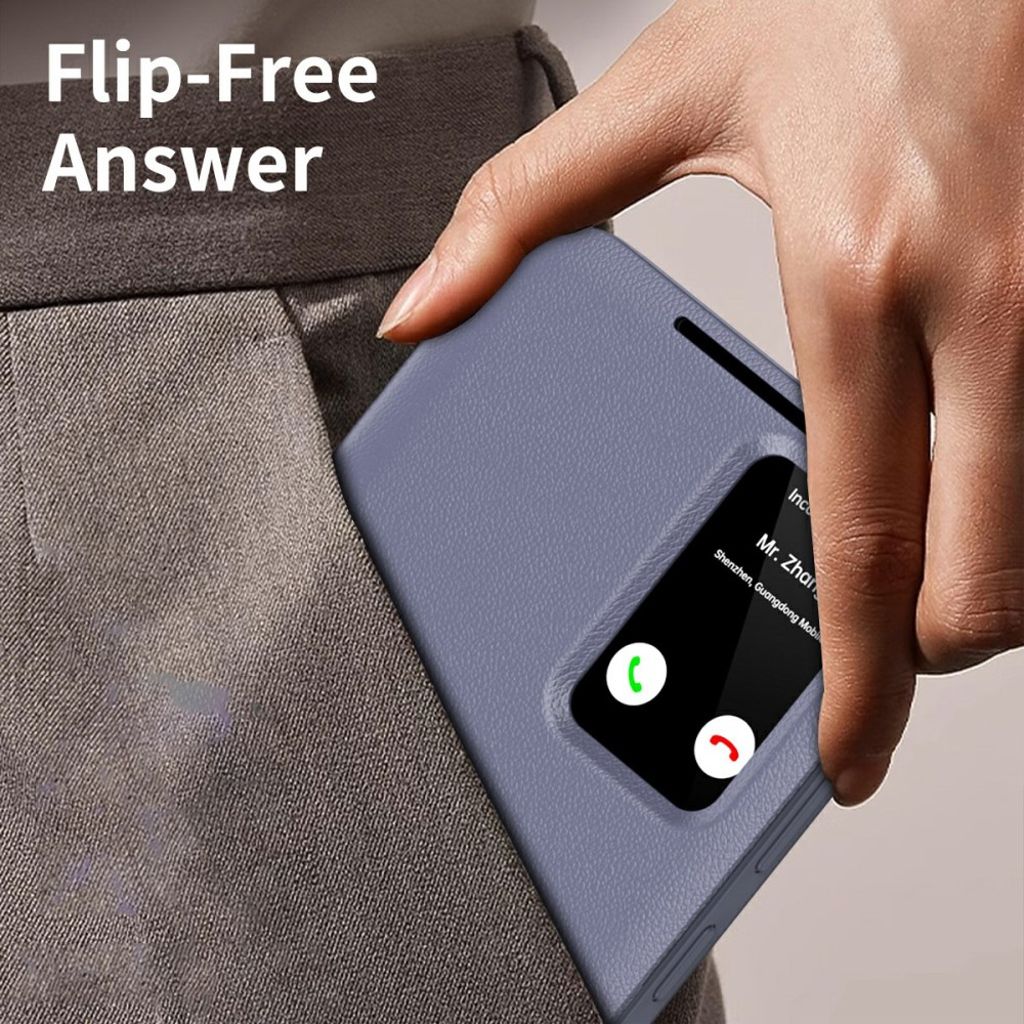 Samsung Galaxy S26 Ultra Etui Kortholder Smartvindue - Grå/Lilla