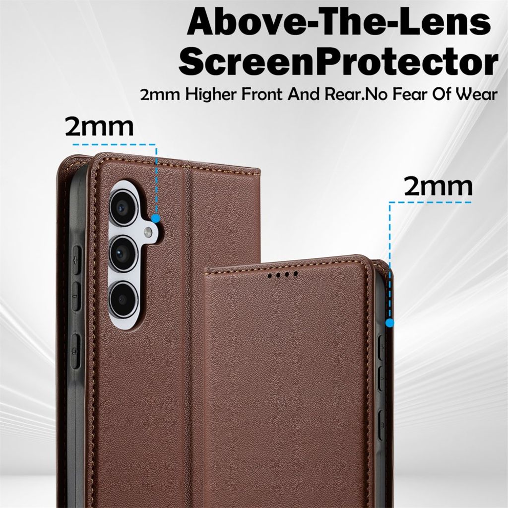 LC.IMEEKE Samsung Galaxy A17 5G Lommeboketui - Brun