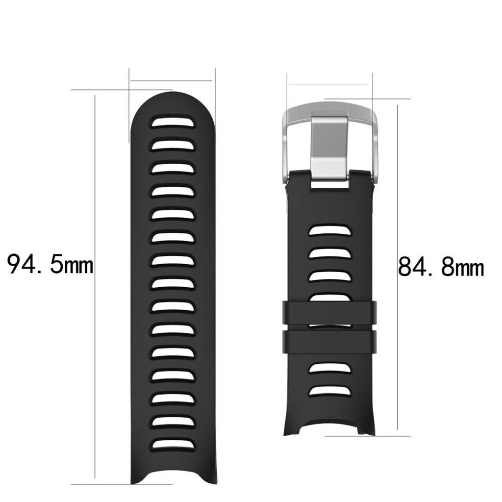 Garmin Forerunner 610 Klockarmband i silikon - Svart