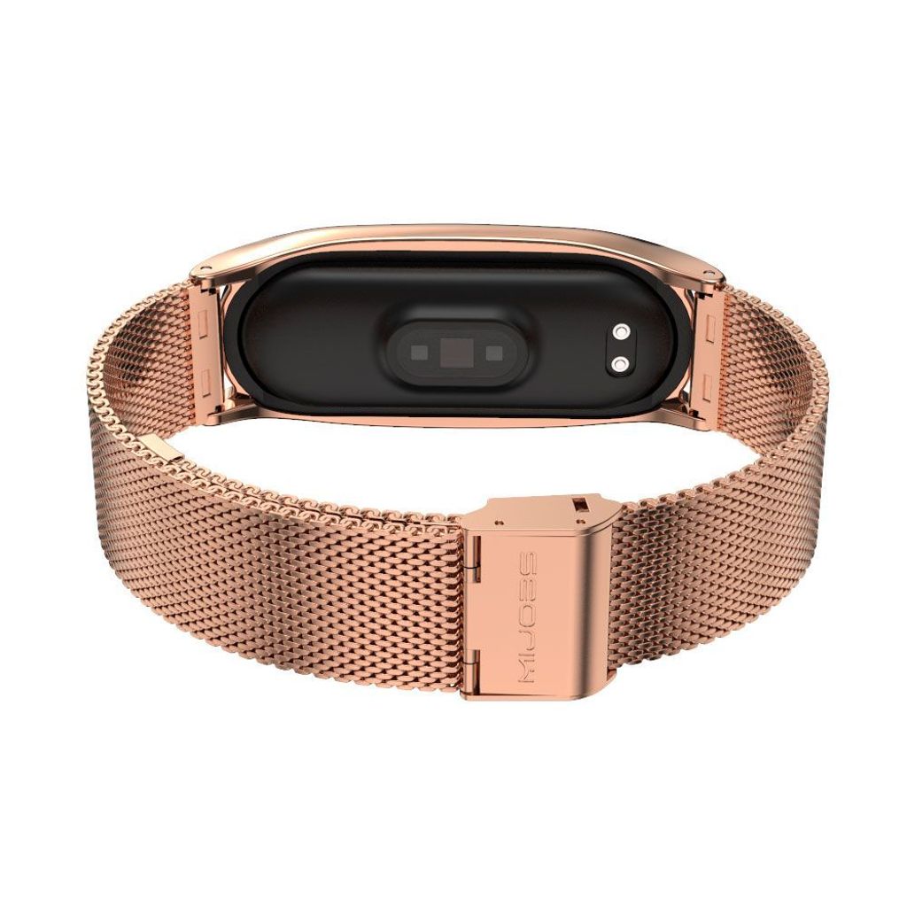Tech-Protect MilaneseBand Kellonranneke Xiaomi Mi Smart Band 5/6/6 NFC - Vaaleanpunainen