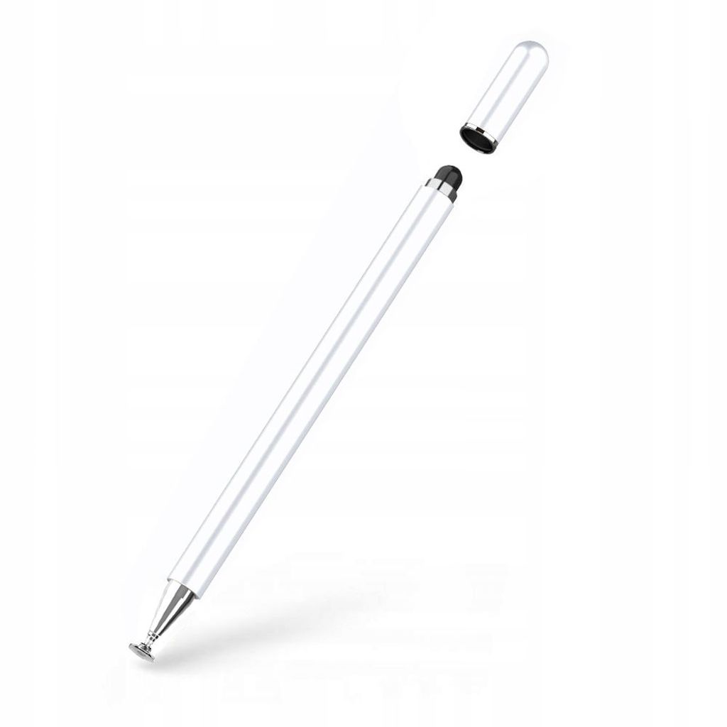 Tech-Protect Charm Stylus – Valkoinen/Hopea