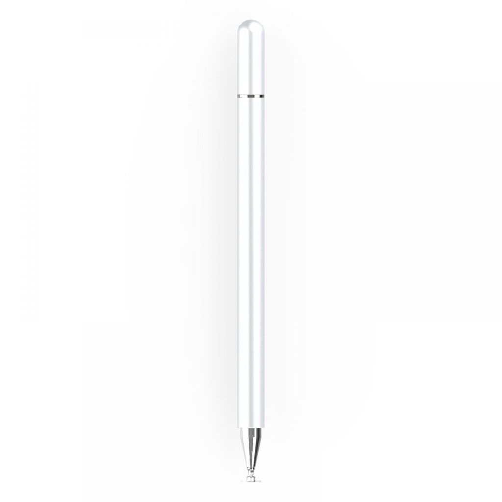 Tech-Protect Charm Stylus – Valkoinen/Hopea