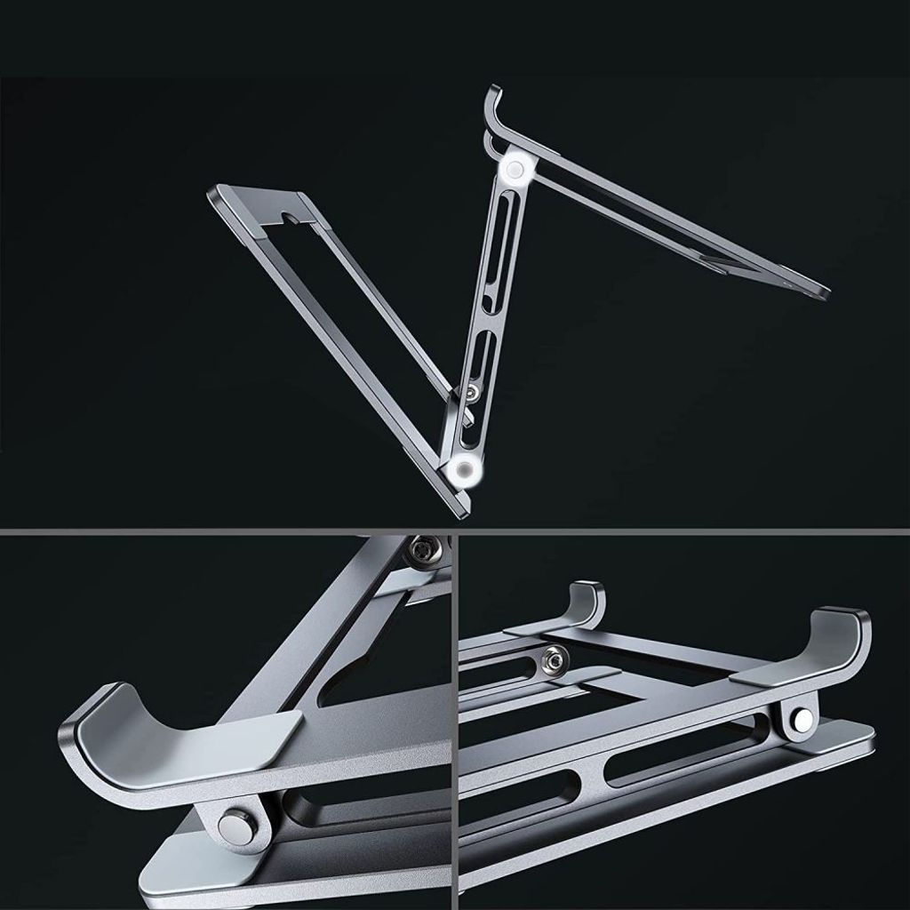 Tech-Protect ULS400 Sammenklappelig Laptop Stand Universal op til 17" - Sølv