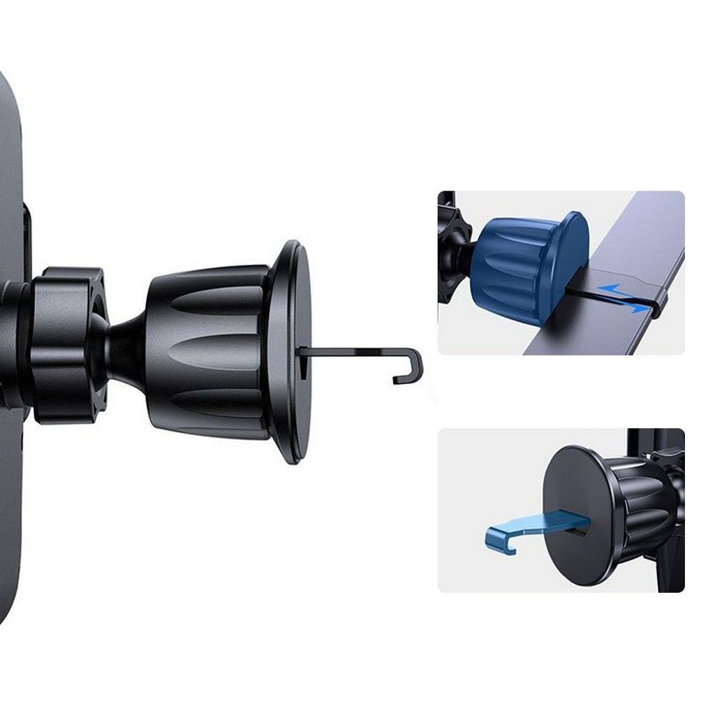 Tech-Protect V3 -puhelimen pidike autoon tuuletusritilään – musta