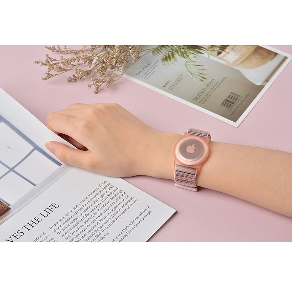 Tech-Protect nailonranneke lapsille Apple AirTag -laitteelle – sininen