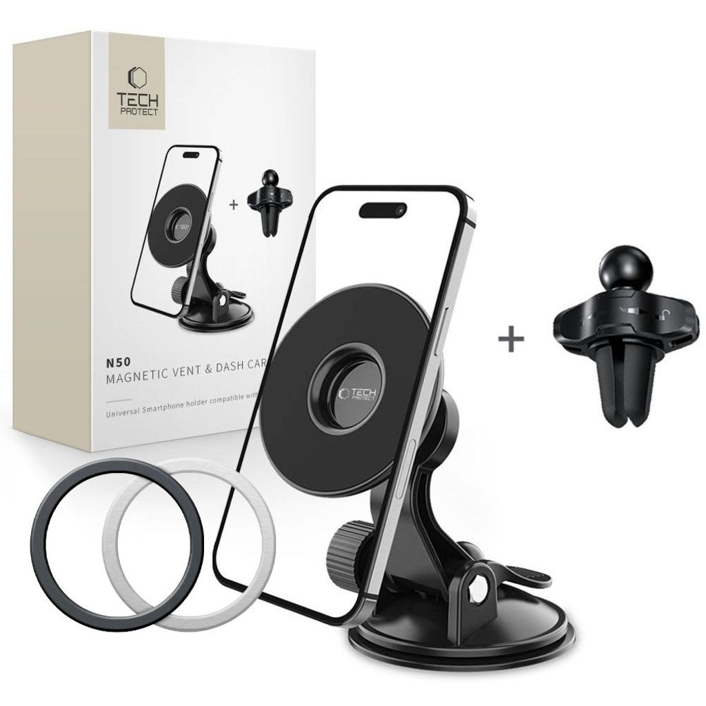 Tech-Protect N50 MagSafe Dashboard/Air Vent Phone Holder - Black