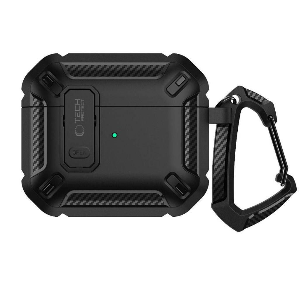 Tech-Protect X-Carbo Case for AirPods Pro 1 / 2 - Black
