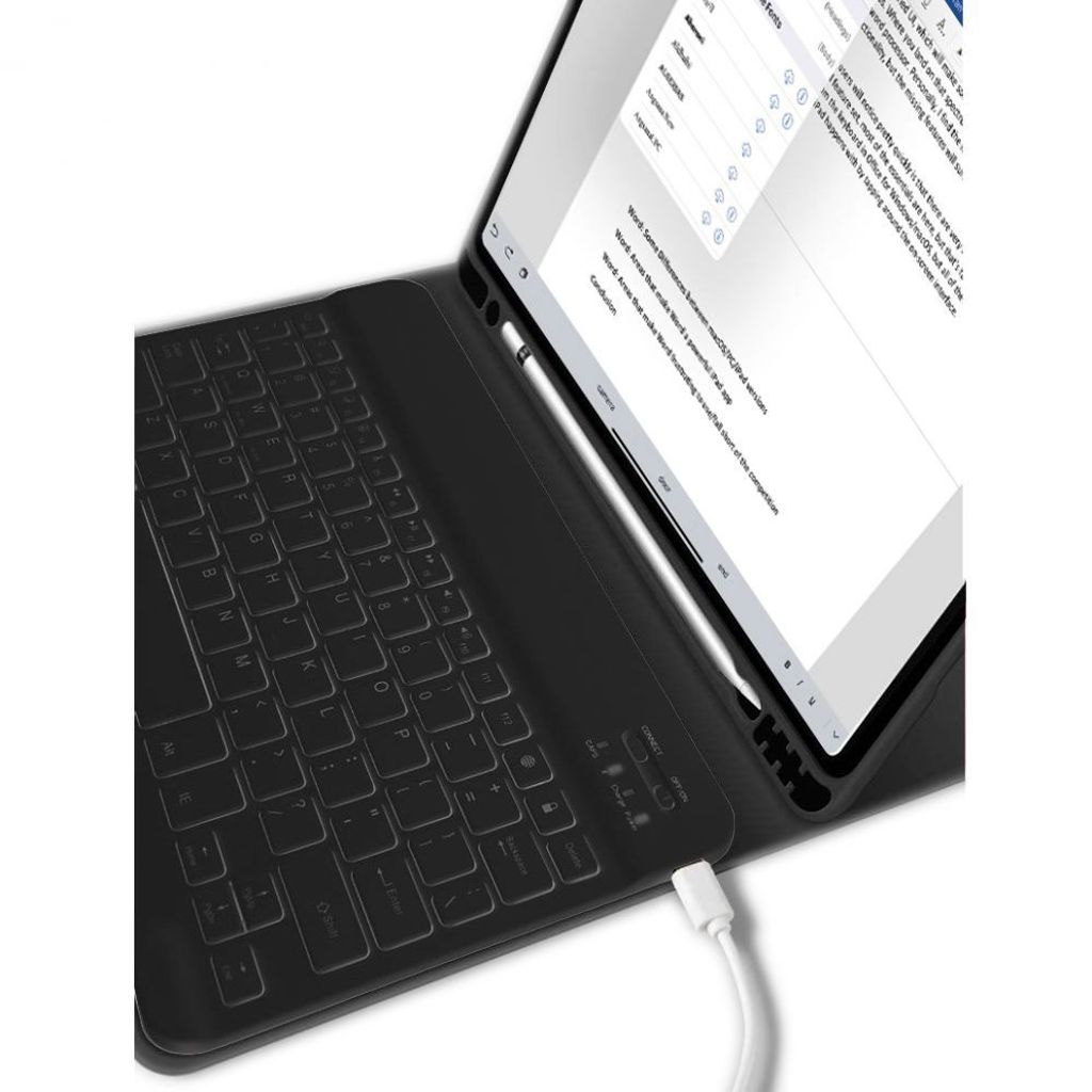 Tech-Protect SC Pen med tastatur Flip Cover til iPad 10.9" 2022 - Sort