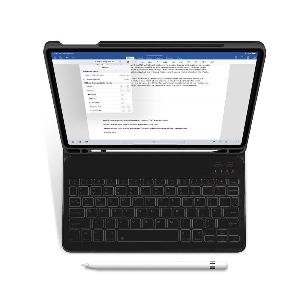 Tech-Protect SC Pen med tastatur Flip Cover til iPad 10.9" 2022 - Sort