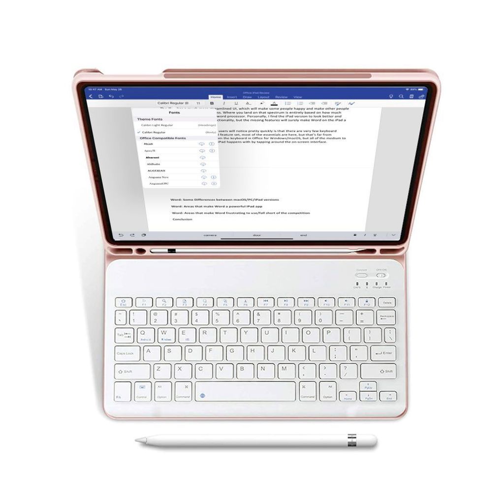 Tech-Protect SC Pen Tangentbord Fodral till iPad 10.9" 2022 - Rosa