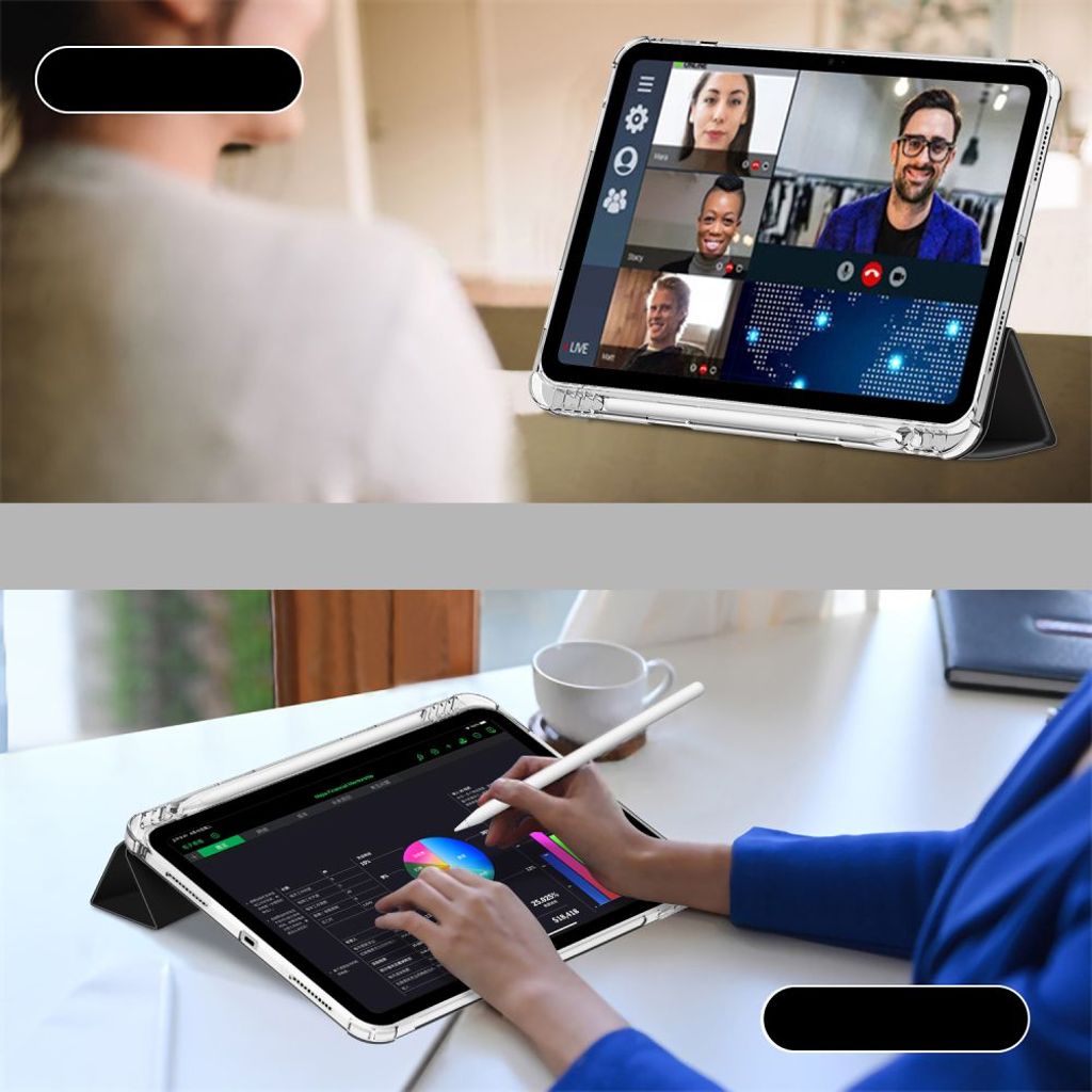 Tech-Protect SC Pen Hybrid Kotelo iPad 10th Gen 2022 10.9" - Musta