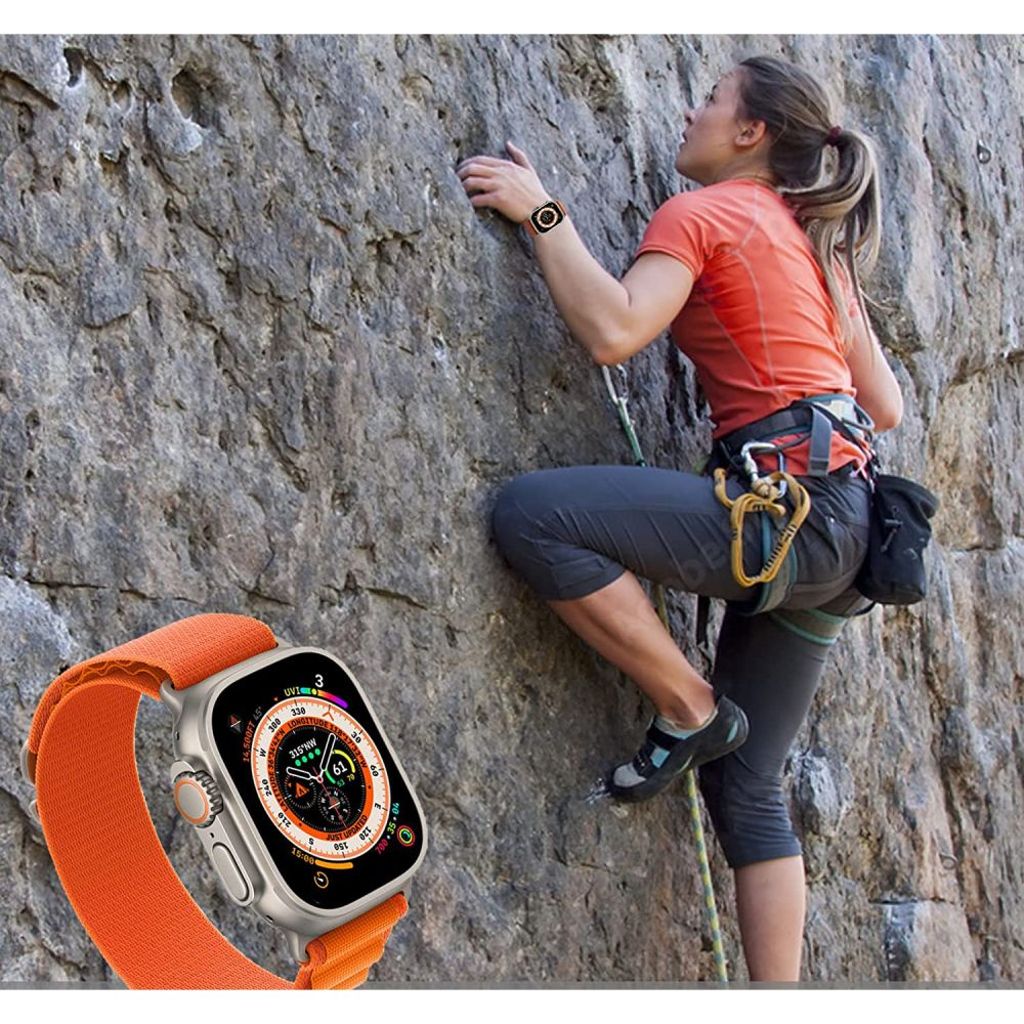 Tech-Protect Nylon Pro Klokkereim til Apple Watch 42/44/45/49 mm - Mørkegrønn