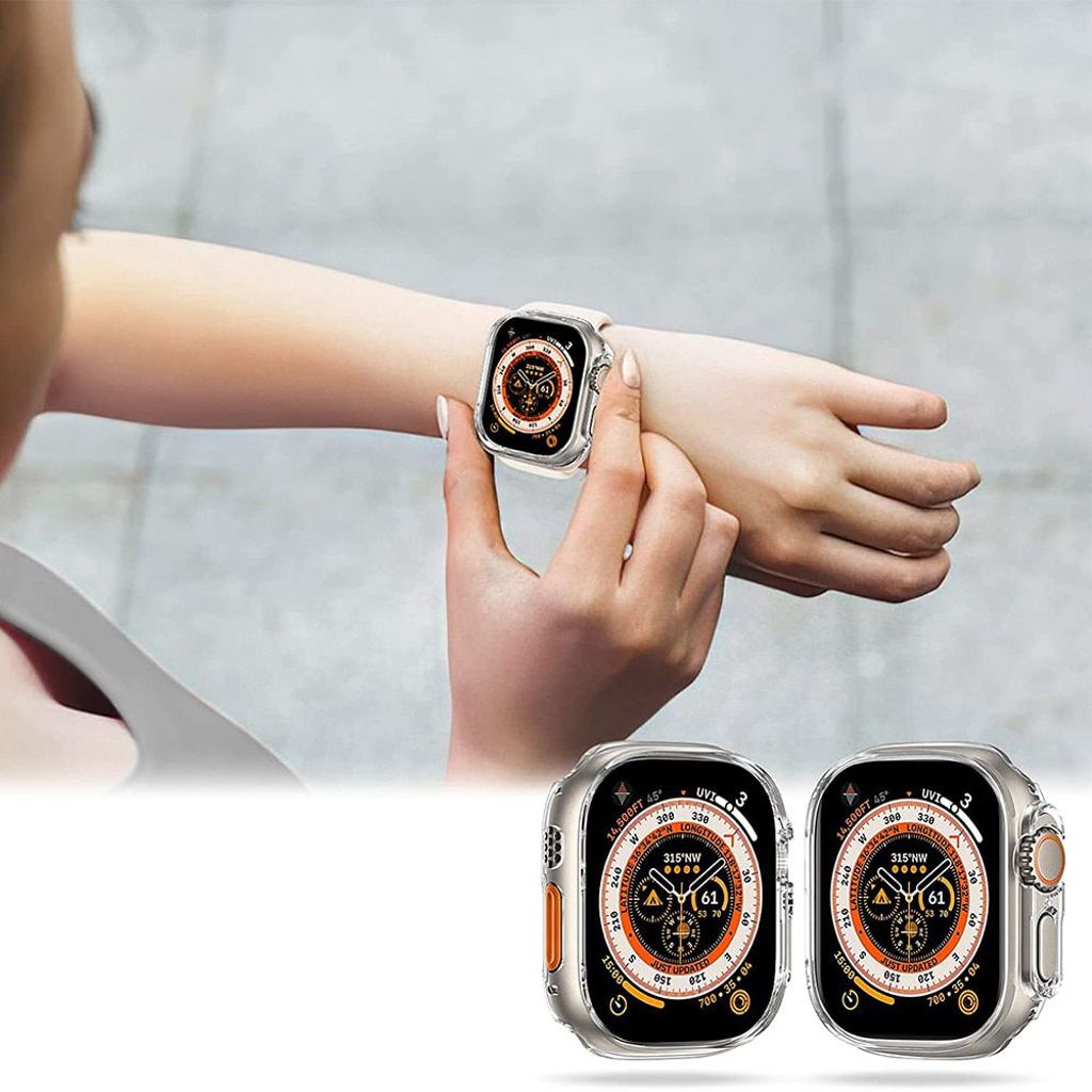 Tech-Protect Defense360 Deksel til Apple Watch Ultra 1/2 (49mm) - Gjennomsiktig