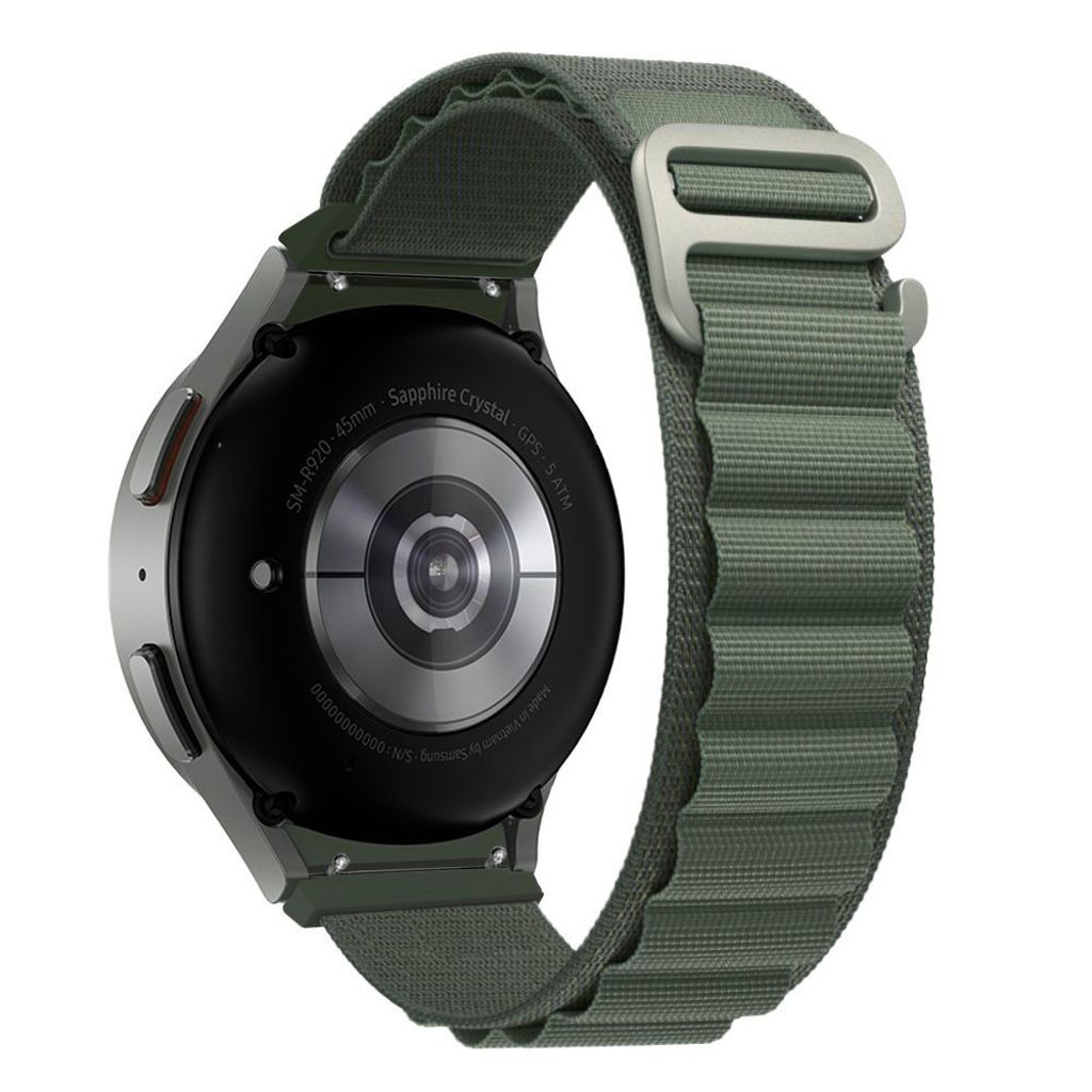 Tech-Protect Nylon Pro Kockarmband Galaxy Watch 4/5/5 Pro/6/7/FE - Mörkgrön