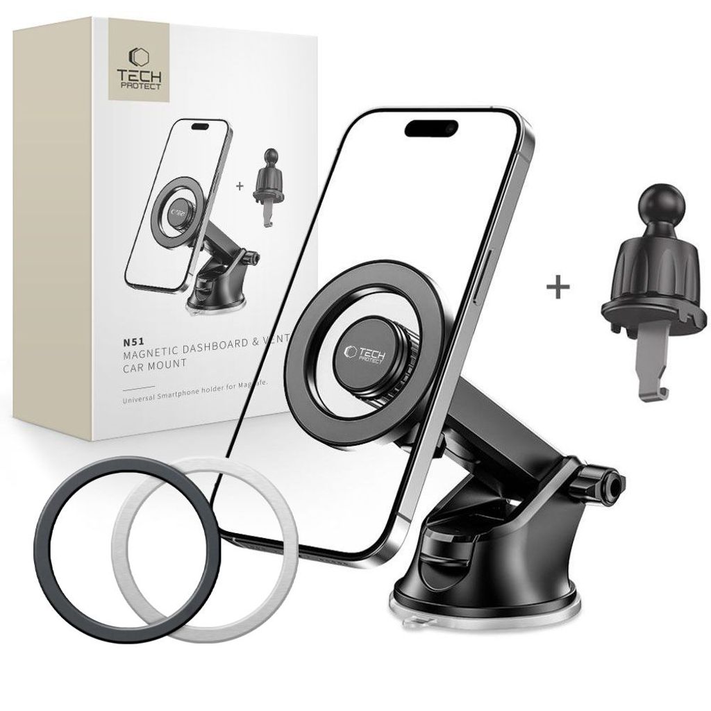 Tech-Protect N51 MagSafe car phone holder – Black