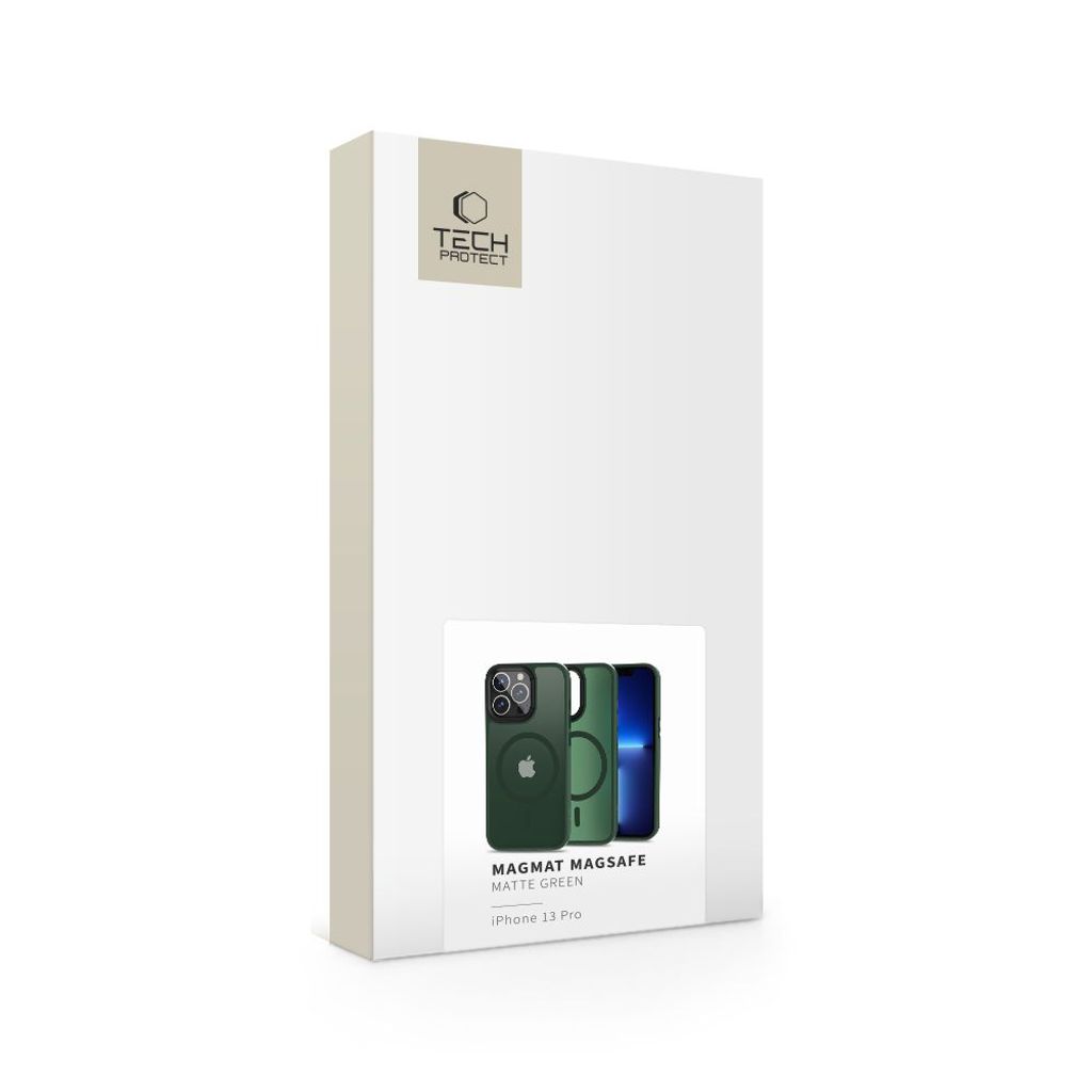 Tech-Protect MagMat MagSafe Deksel til iPhone 13 Pro - Matte Green