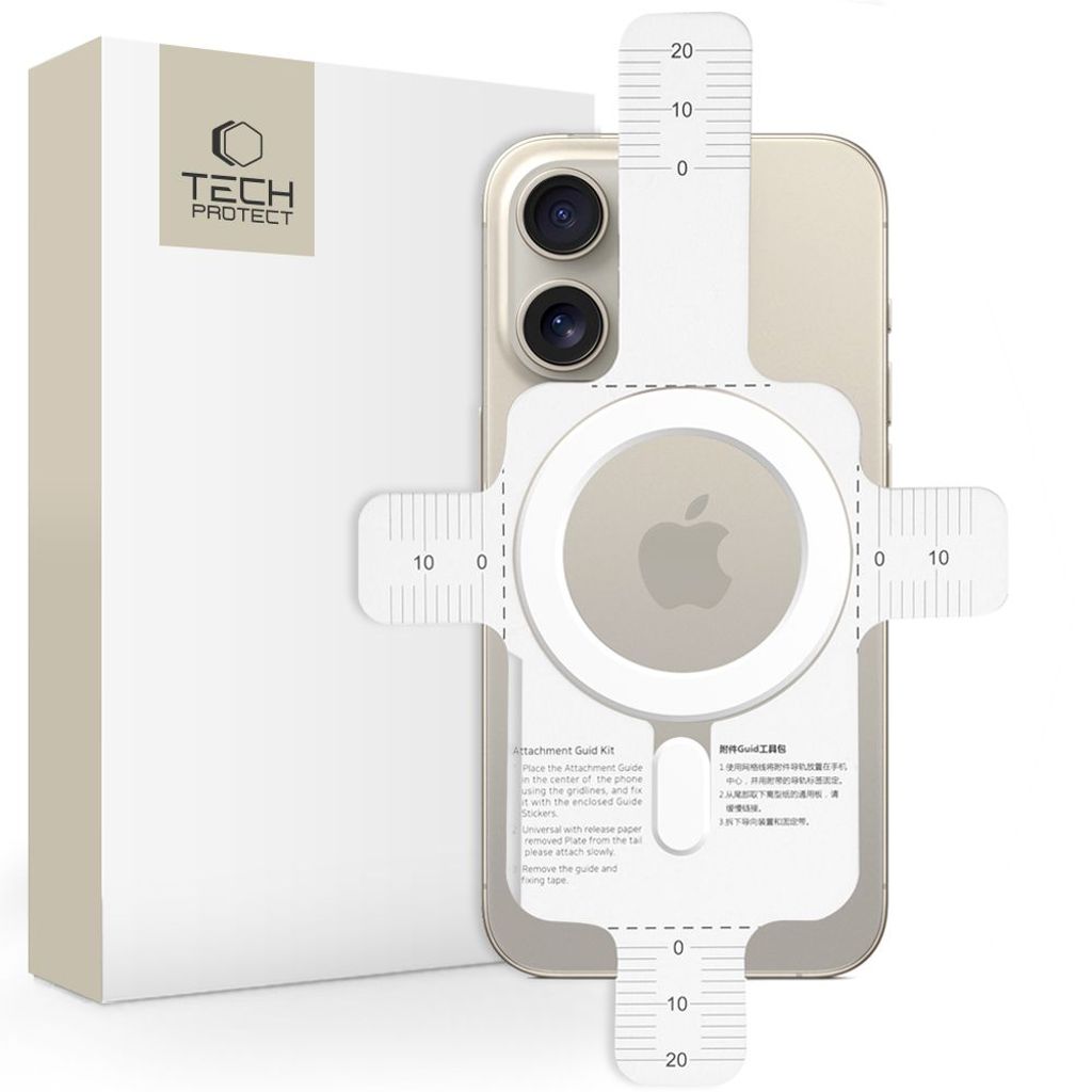 Tech-Protect MagMat MagSafe Magnetic Ring Universaali - Valkoinen