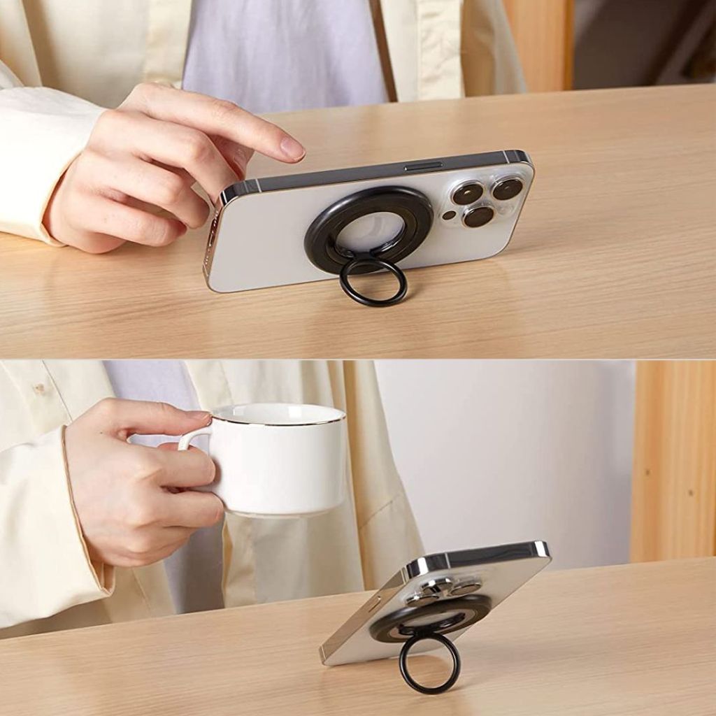 Tech-Protect MMR100 Magneettinen puhelinpidike/rengas MagSafe – Harmaa