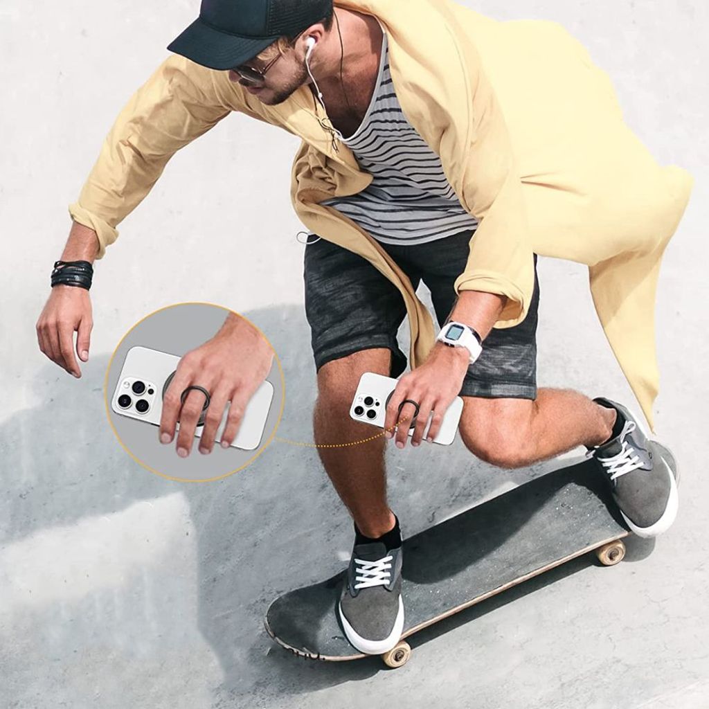 Tech-Protect MMR100 Magneettinen puhelinpidike/rengas MagSafe – Harmaa