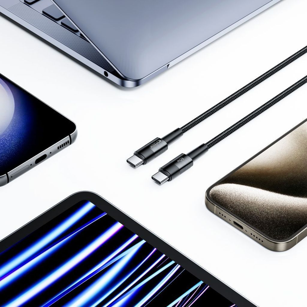 Tech-Protect UltraBoost USB-C / USB-C PD Kabel 60W 3A 1m - Grå