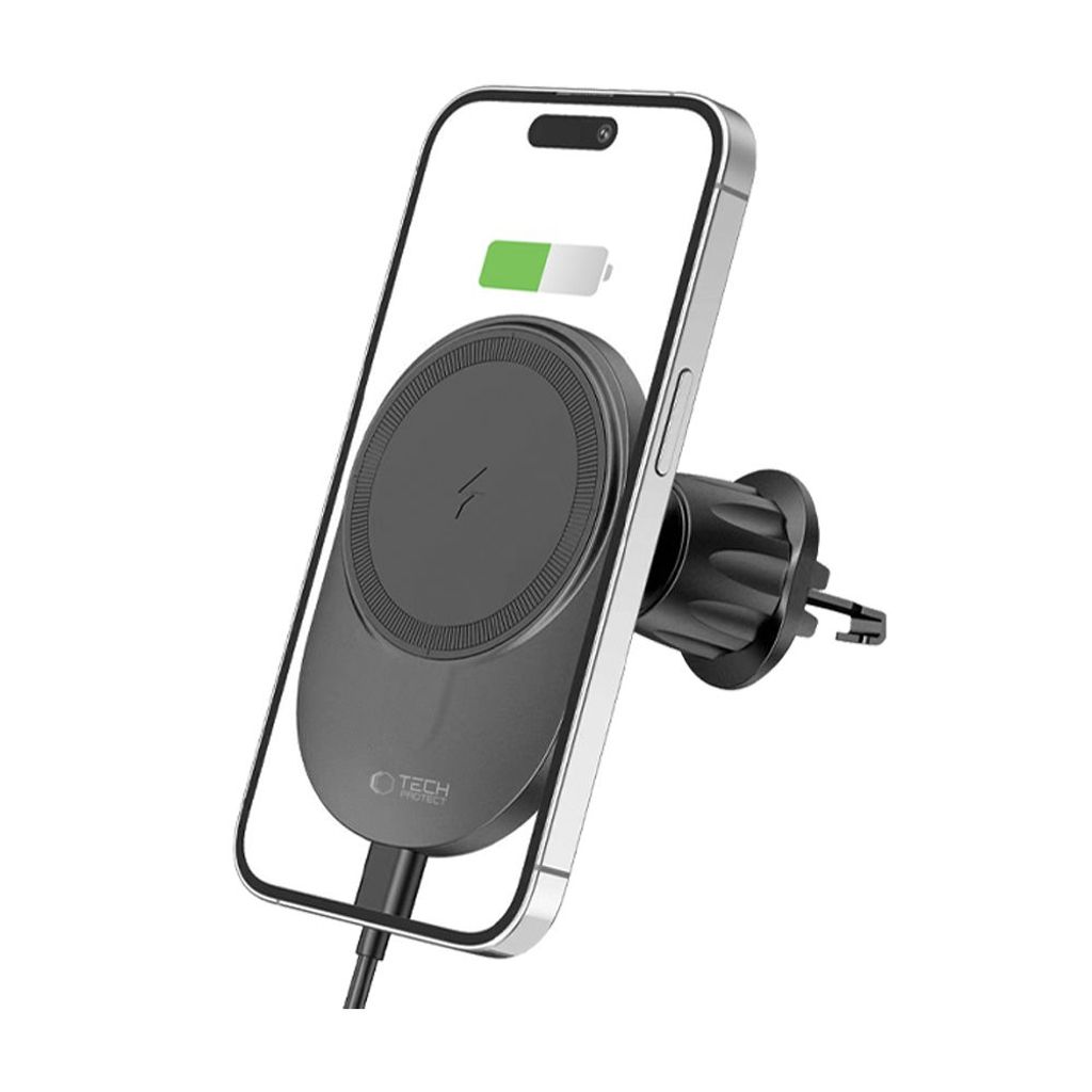 Tech-Protect MM15W-V1 bilholder og MagSafe-lader 15W svart