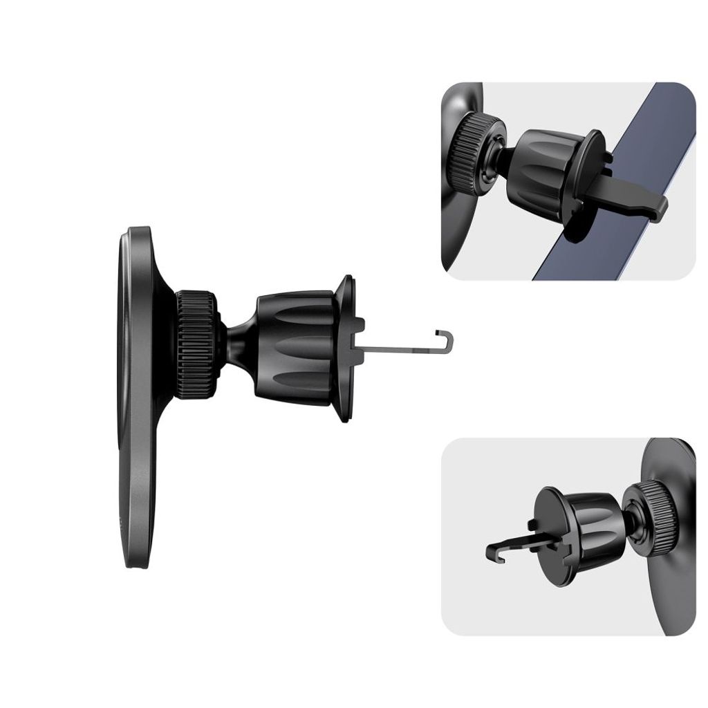 Tech-Protect MM15W-V1 bilholder og MagSafe-lader 15W svart