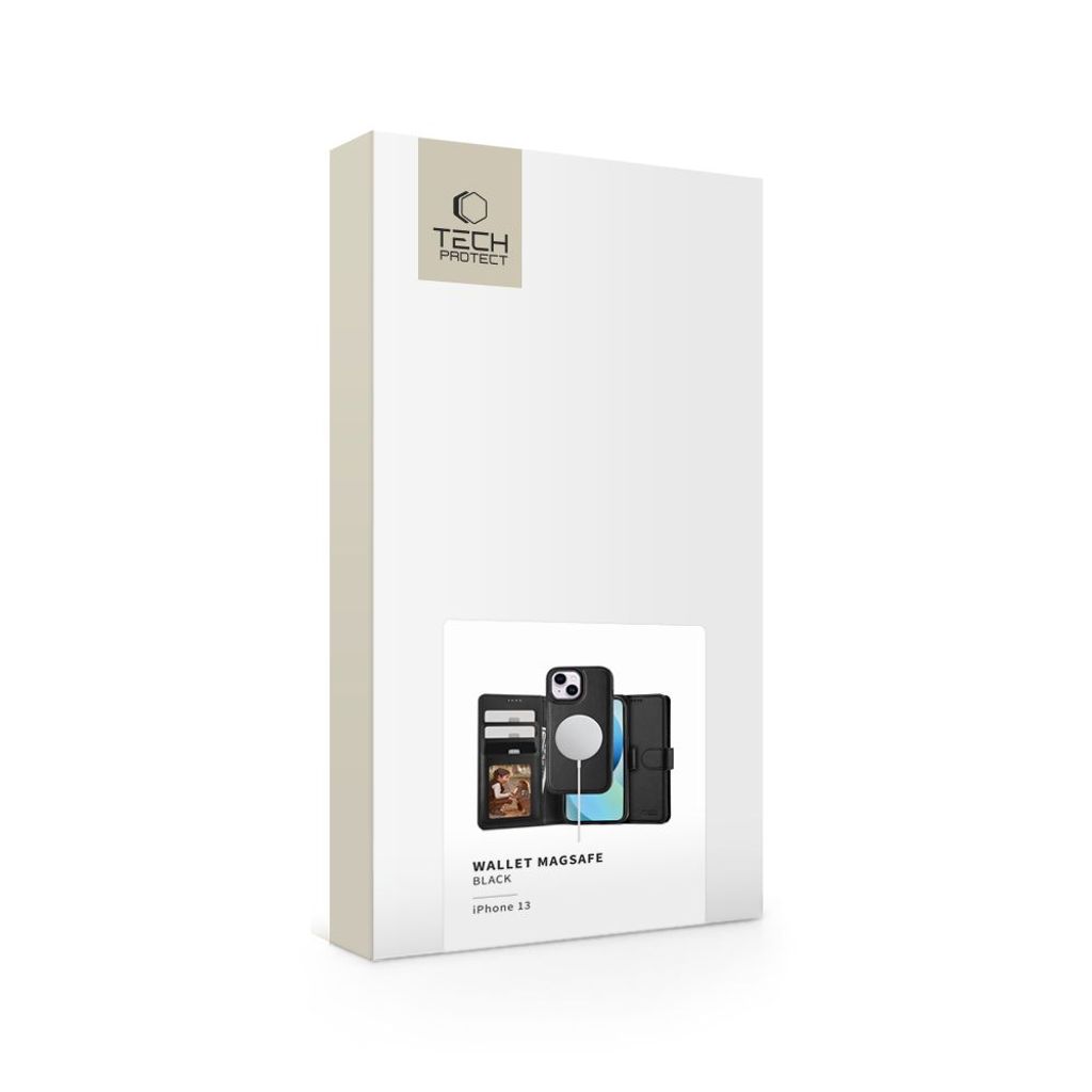 Tech-Protect MagSafe Wallet Etui til iPhone 13 - Svart