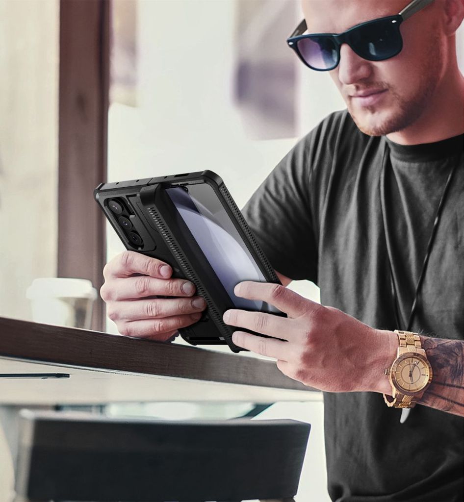 Tech-Protect Kevlar Pro Pen Skal till Samsung Galaxy Z Fold 5 - Svart