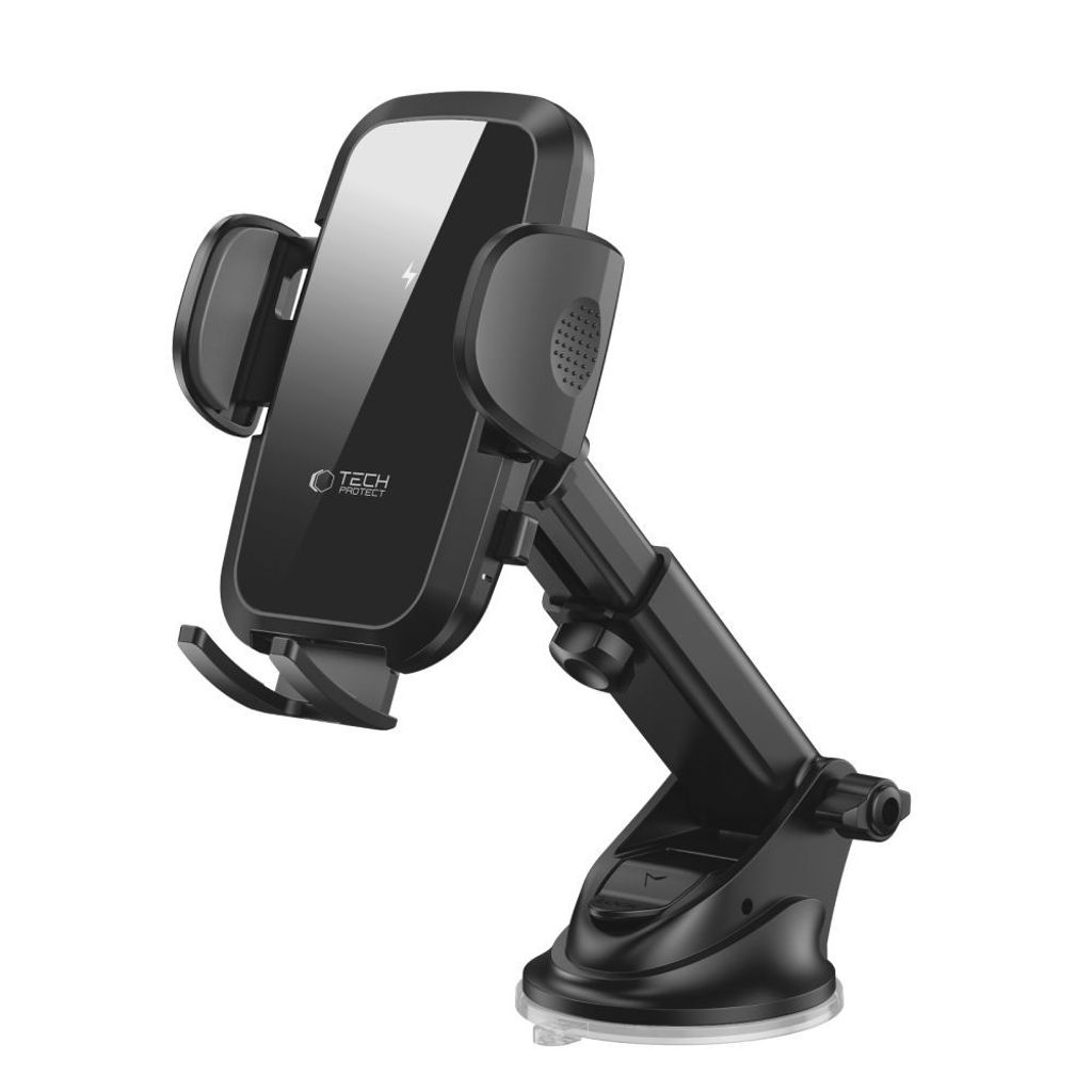 Tech-Protect CM15W-V1 bilholder med 15W trådløs opladning - sort