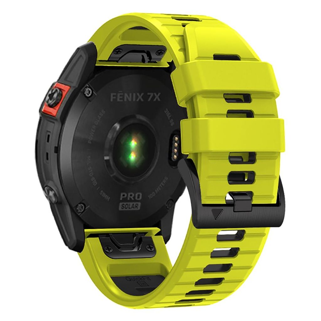 Tech-Protect IconBand Pro Urrem til Garmin Fenix 6X/7X etc - Lime/Sort