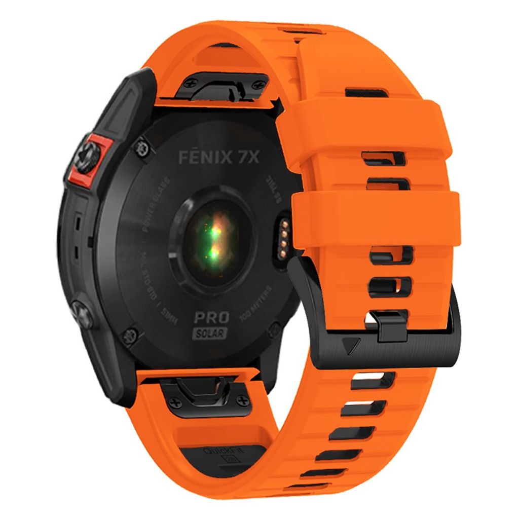 Tech-Protect IconBand Pro Urrem til Garmin Fenix 6X/7X etc - Orange/Sort