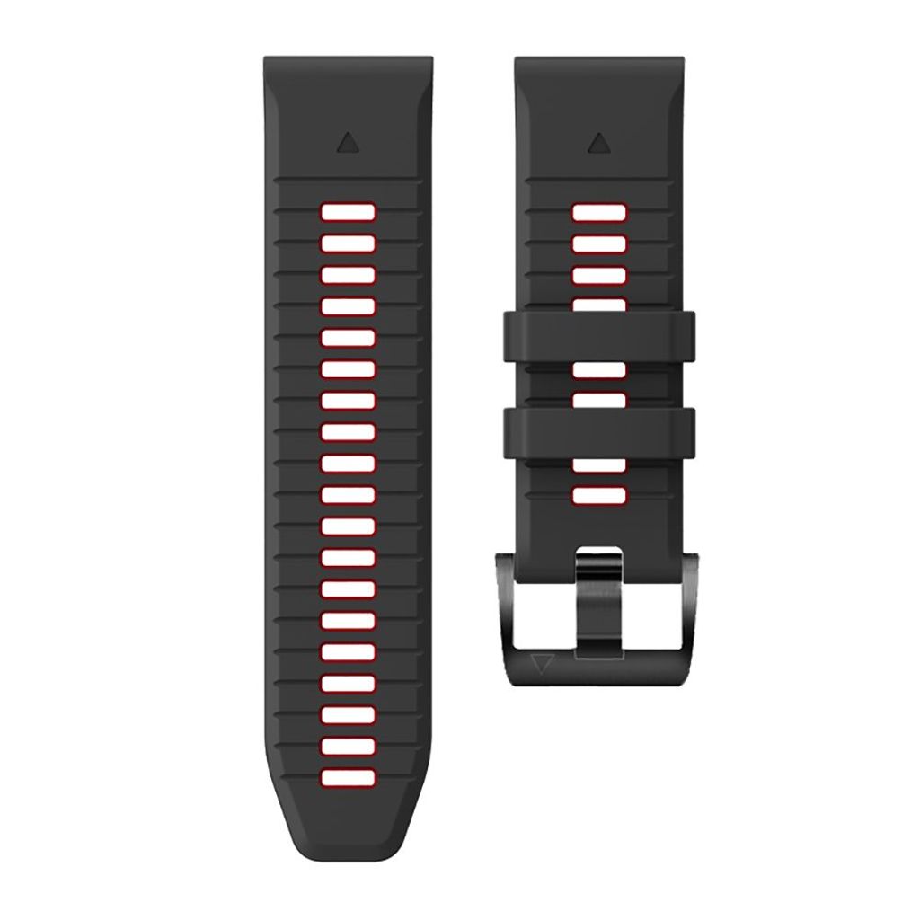 Tech-Protect IconBand Pro Urrem til Garmin Fenix 6X/7X etc - Sort/Rød