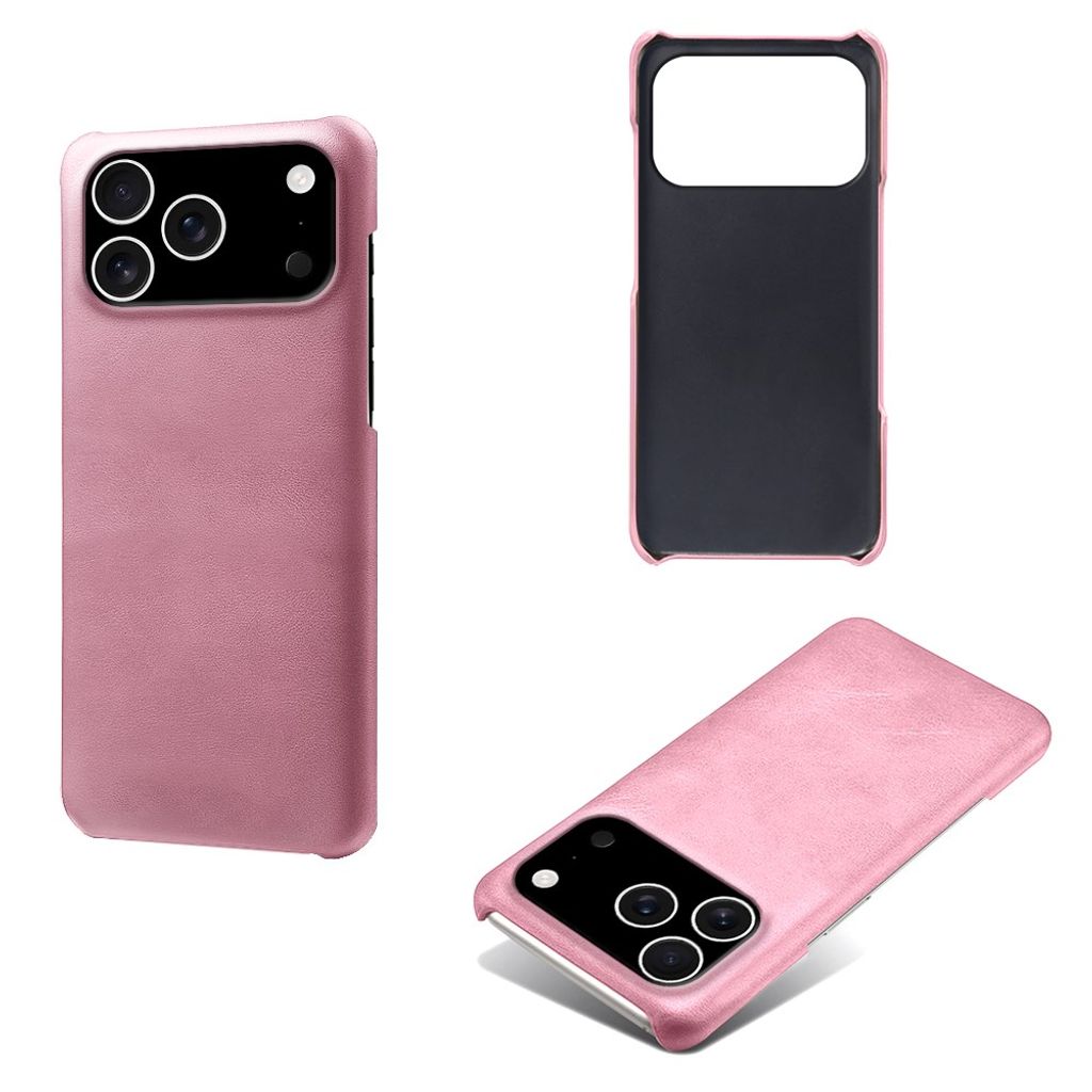 iPhone 18 Pro/17 Pro Deksel i PU-skinn - Rose gull