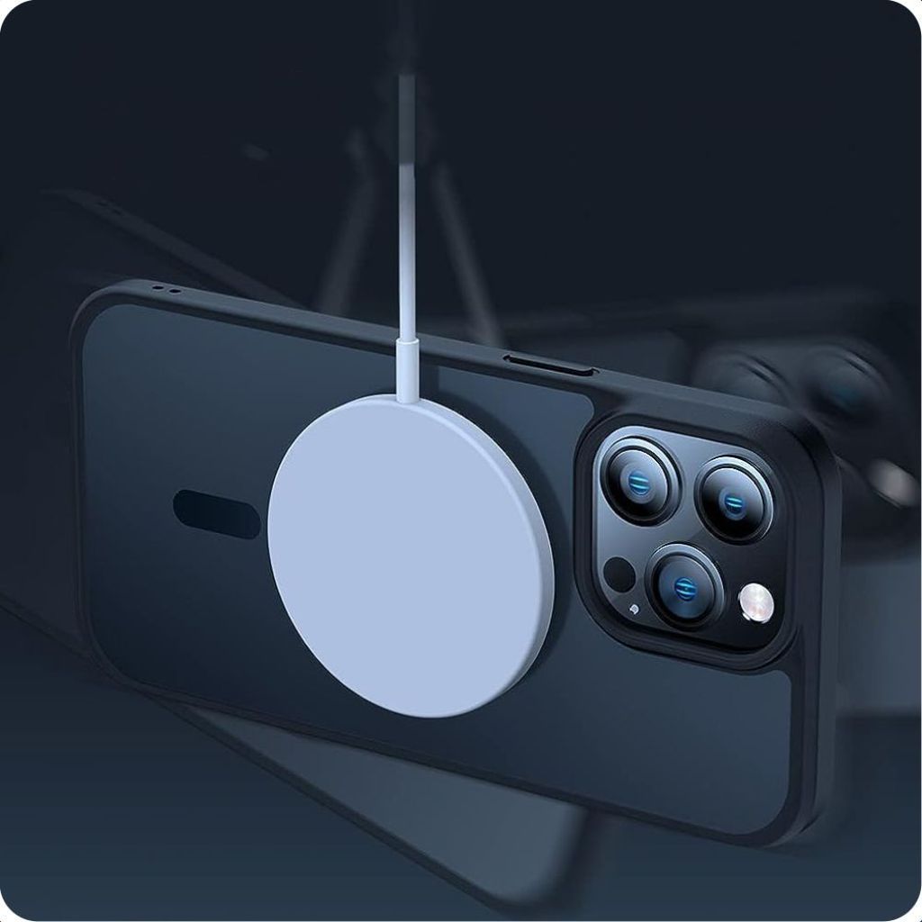 Tech-Protect MagMat MagSafe Cover til iPhone 7/8/SE 2020/2022 - Gennemsigtig sort