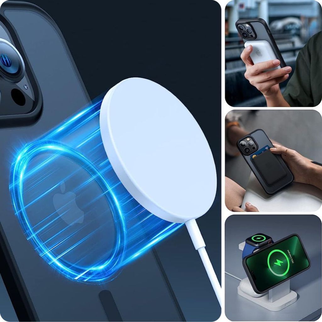Tech-Protect MagMat MagSafe Cover til iPhone 7/8/SE 2020/2022 - Gennemsigtig sort