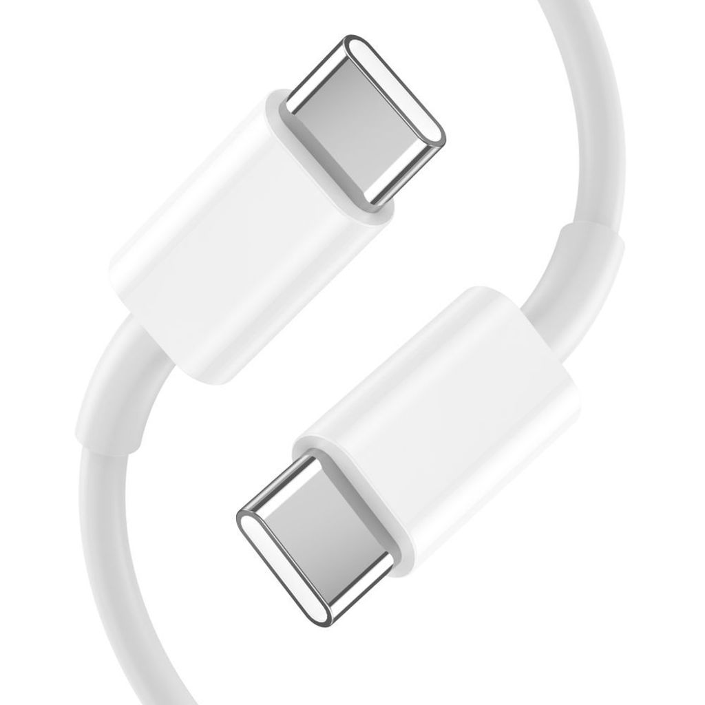 Tech-Protect C35W 2x USB-C PD 35W laturi + USB-C / USB-C kaapeli, valkoinen