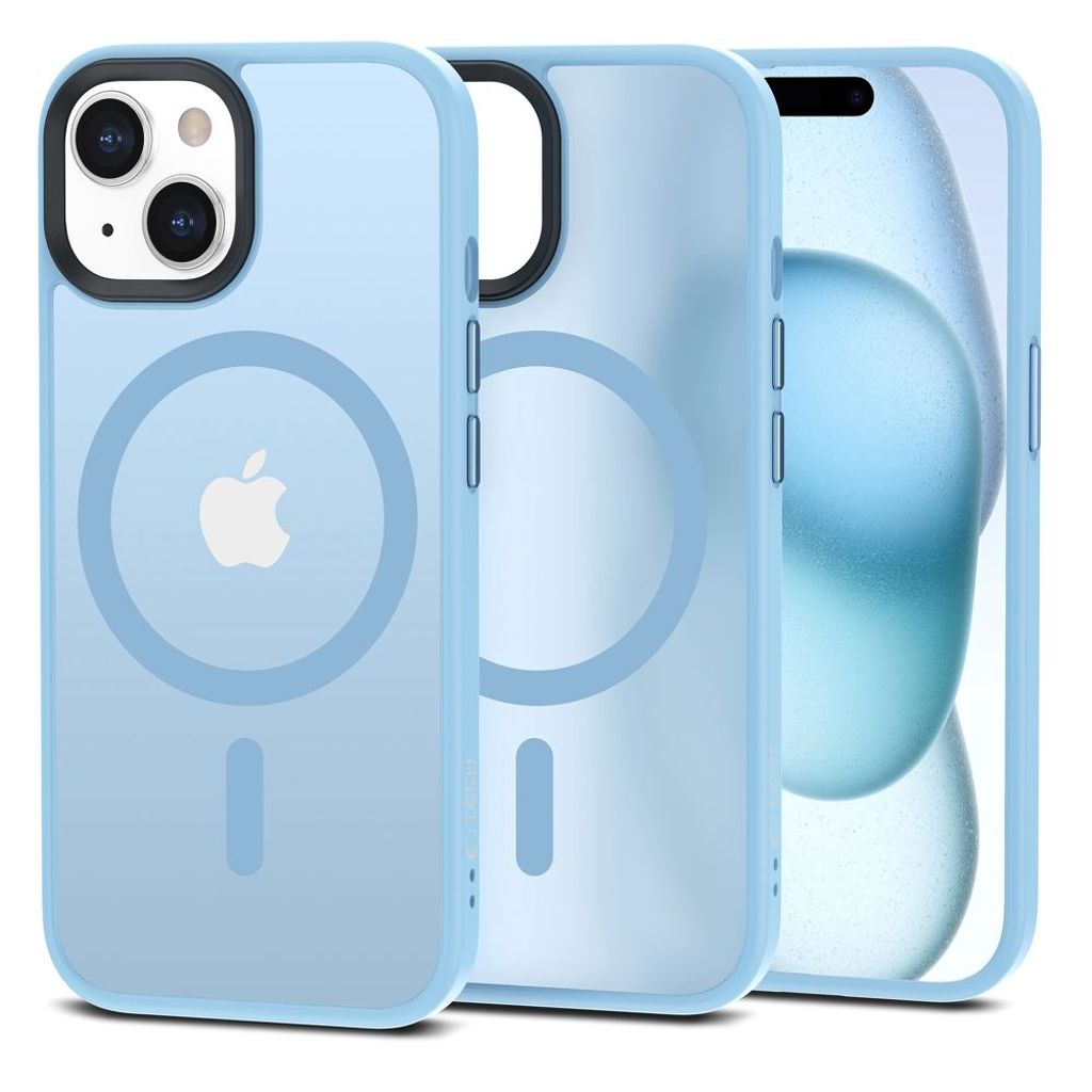 Tech-Protect MagMat MagSafe Cover til iPhone 15 - Blå