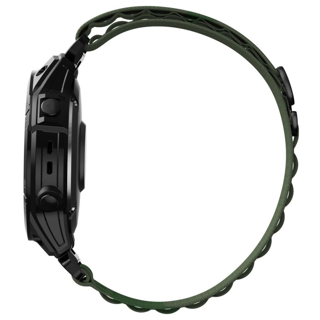 Tech-Protect Nylon Pro Urrem til Garmin Fenix 6X/7X etc - Mørkegrøn