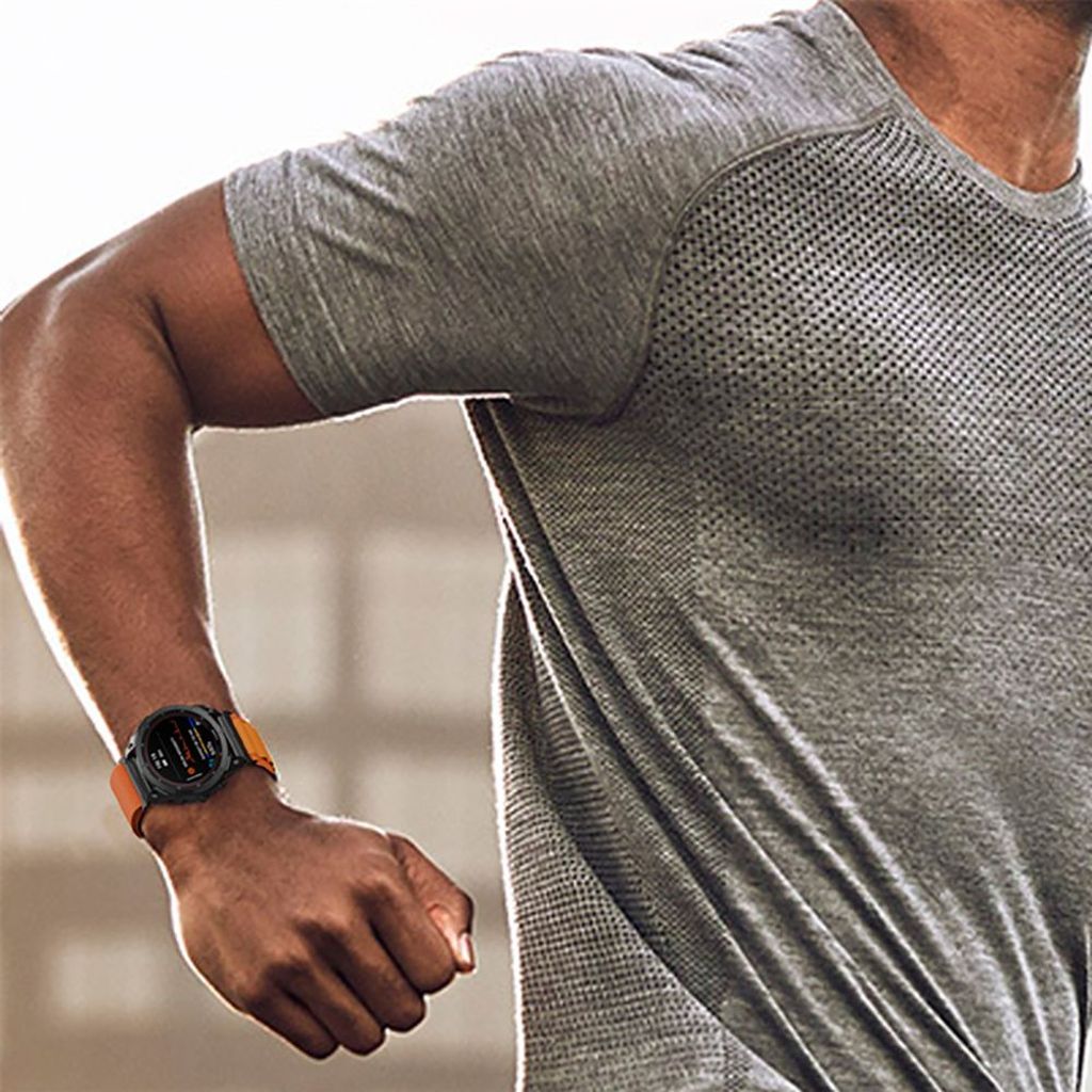 Tech-Protect Nylon Pro Urrem til Garmin Fenix 6X/7X etc - Mørkegrøn