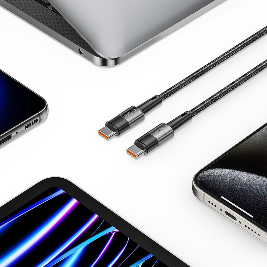 Tech-Protect UltraBoost USB-C / USB-C PD kabel 100W 5A 2m - grå