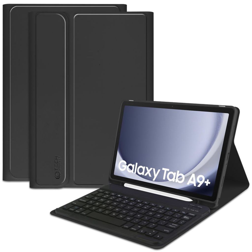 Tech-Protect SC Pen Tangentbord Fodral till Samsung Galaxy Tab A9 Plus - Svart