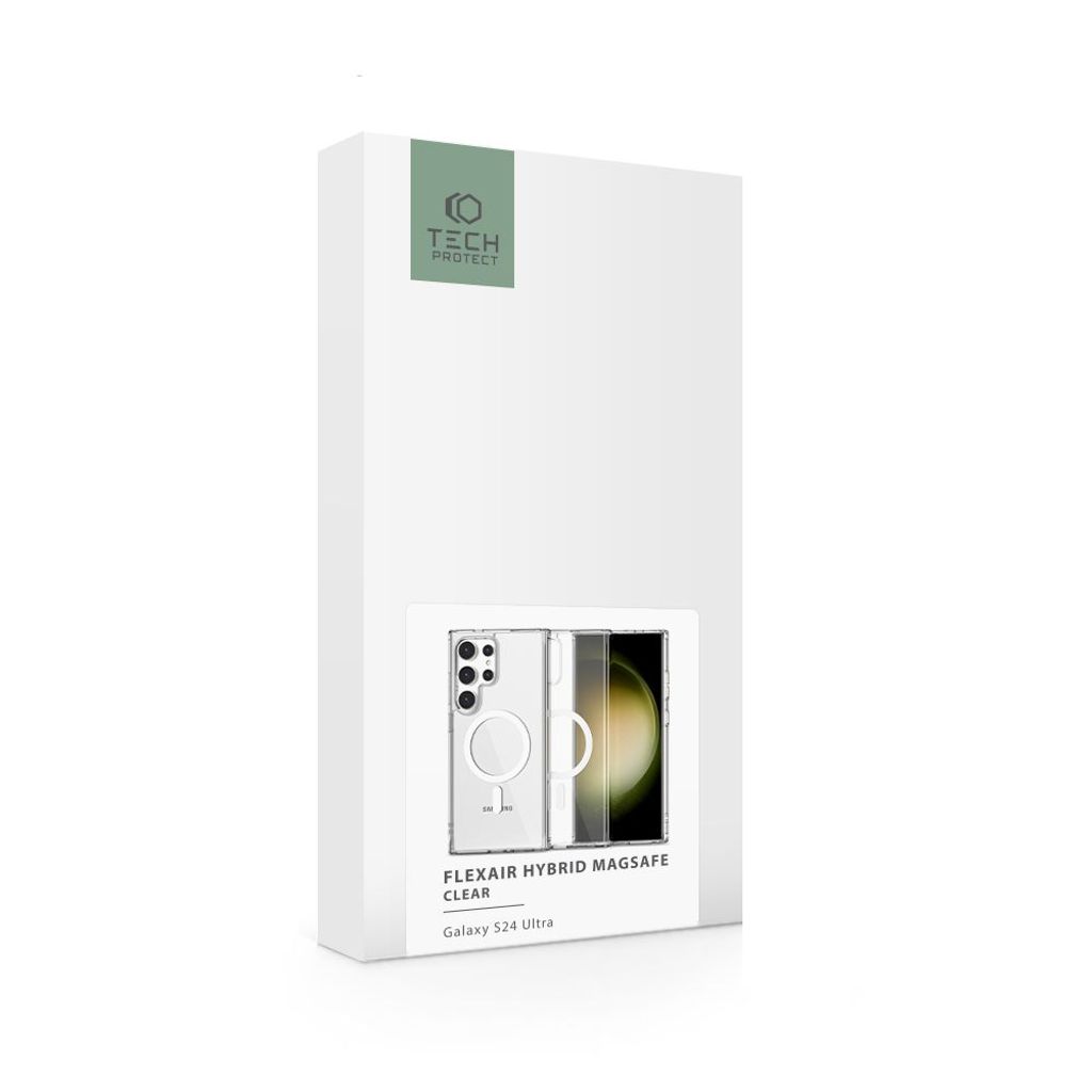 Tech-Protect FlexAir Hybrid MagSafe Cover til Samsung Galaxy S24 Ultra - Gennemsigtig