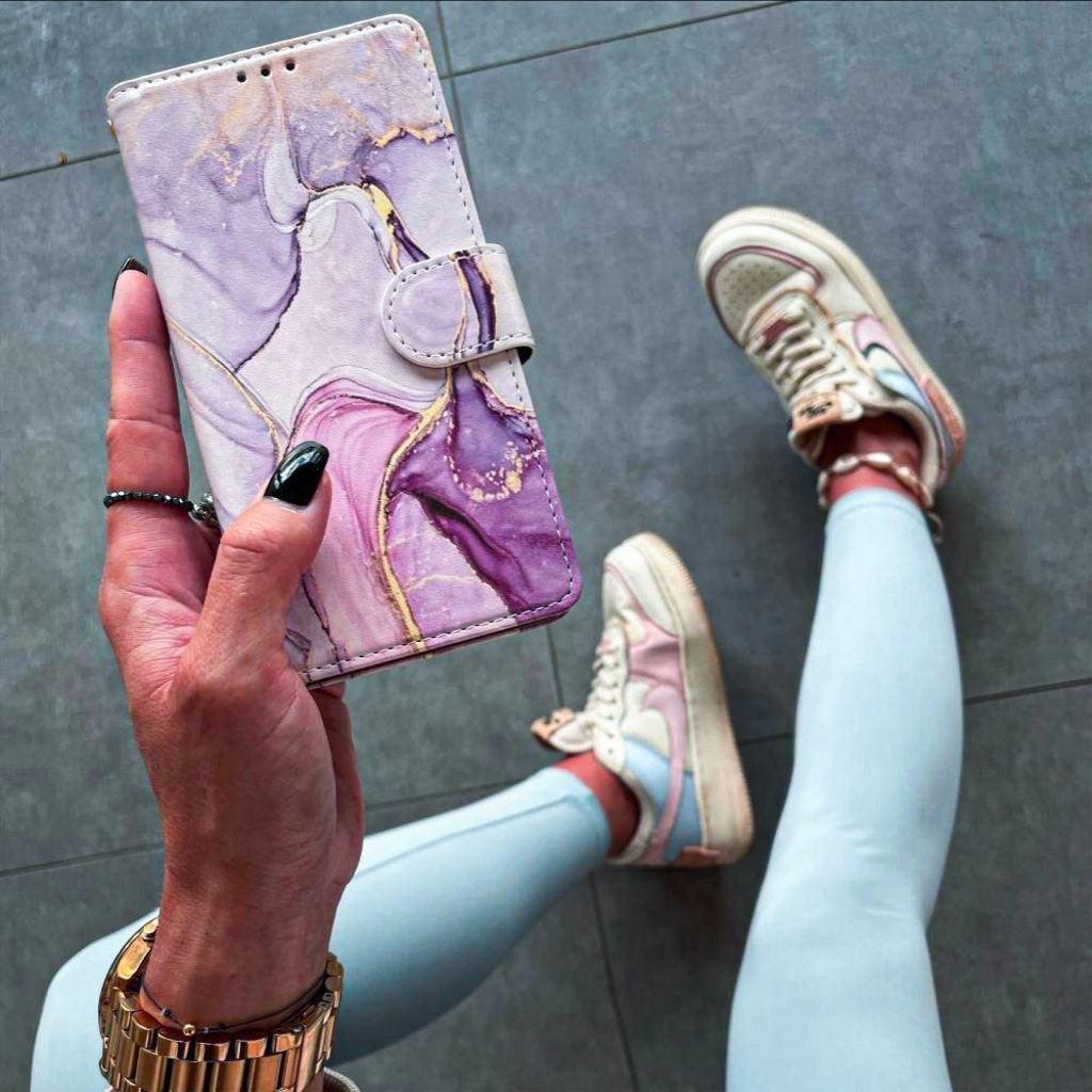 Tech-Protect Wallet Kotelo Samsung Galaxy A25 5G - Pink Marble