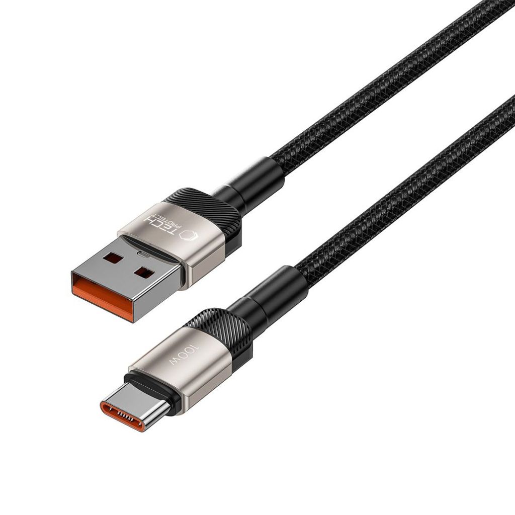 Tech-Protect UltraBoost Evo USB-C / USB-A kabel 100W 5A 2m - titanium
