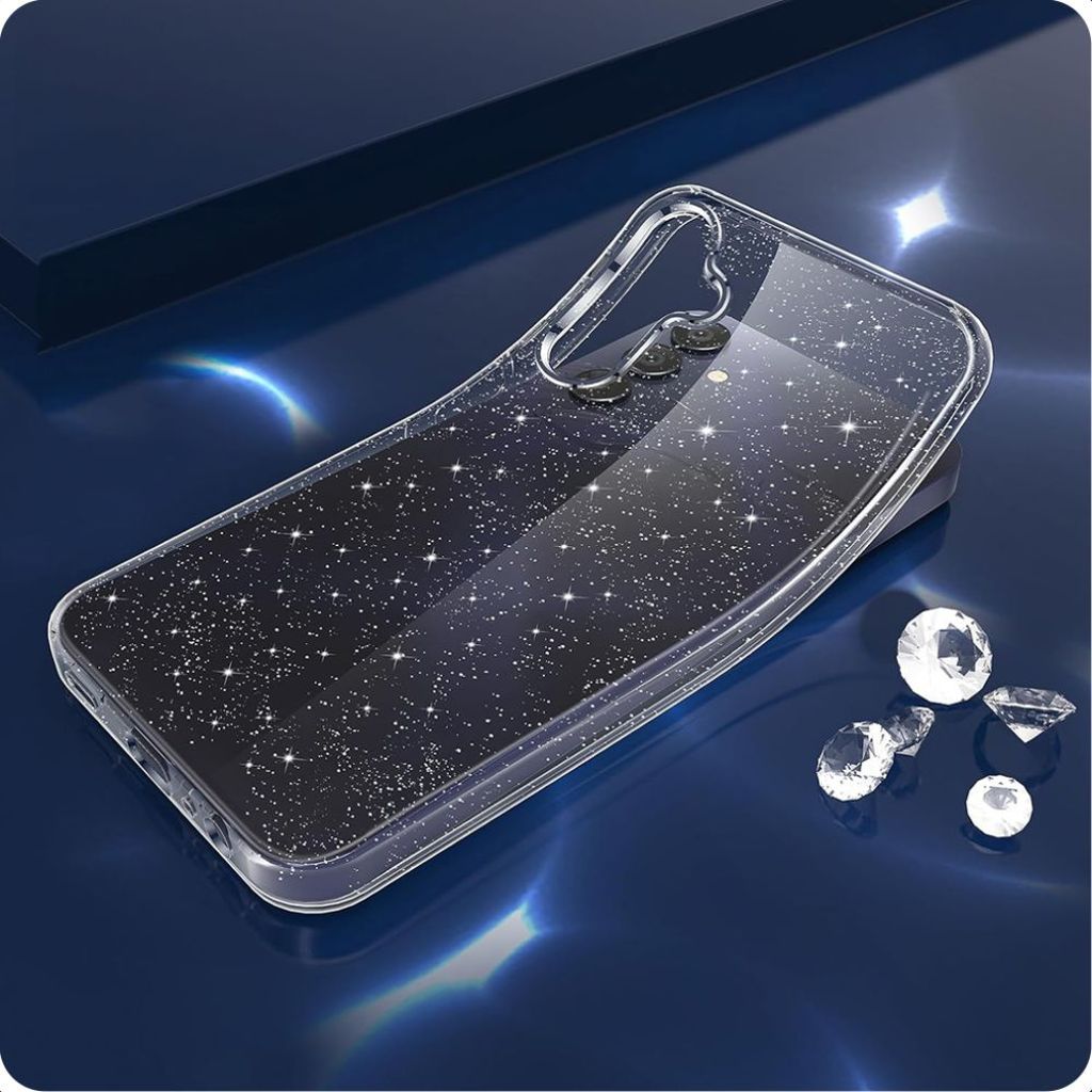 Tech-Protect FlexAir Skal till Samsung Galaxy A55 5G - Transparent Glitter