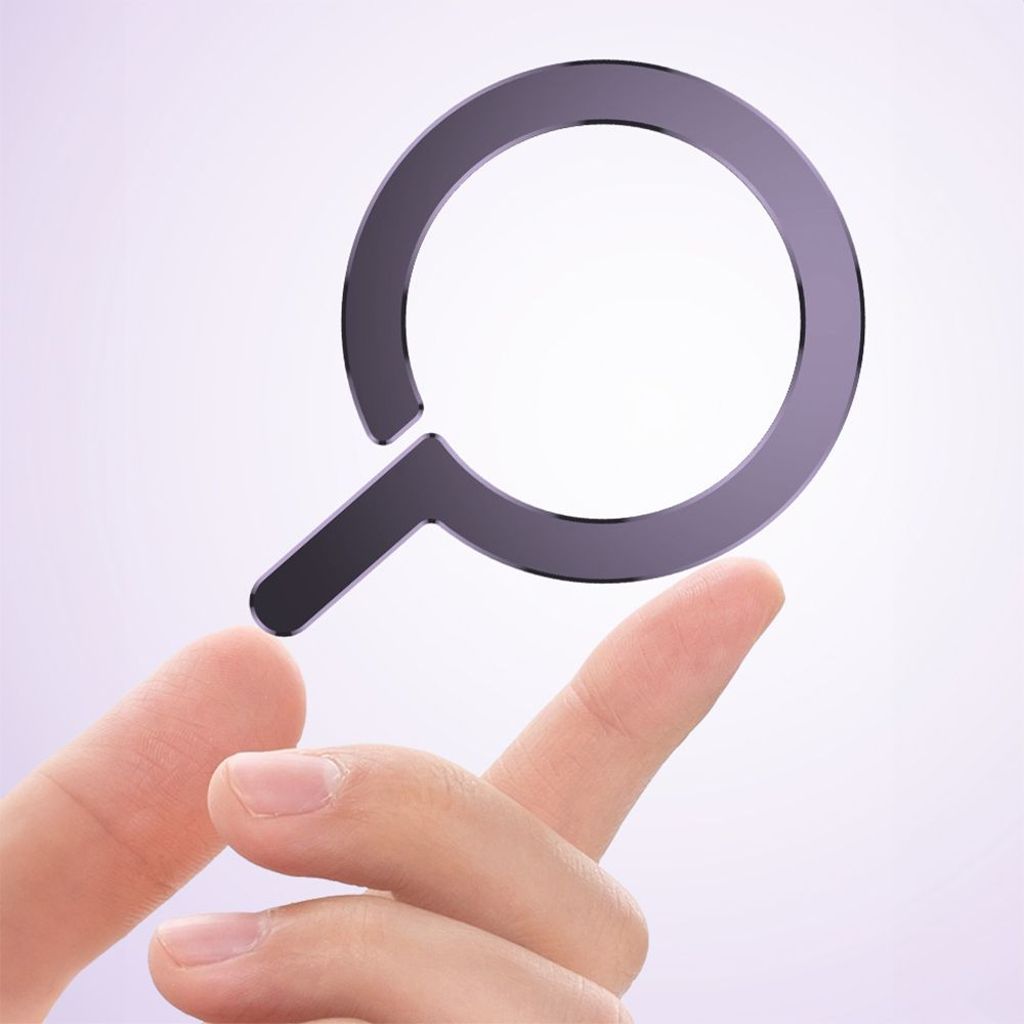 Tech-Protect MetalRing universal MagSafe ring, 2-Pak – Sort/Sølv